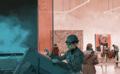 blockchain and art work